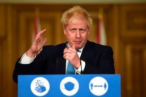 Johnson. beeld AFP, Eddie Mulholland