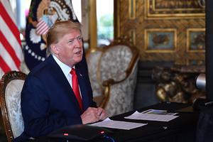 De Amerikaanse president Donald Trump. beeld AFP