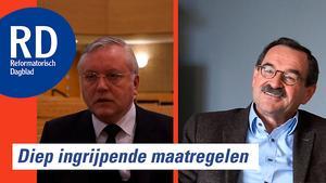 Ds. A. Schot en ds. J. G. Schenau uit Nunspeet reageren op de ontwikkelingen rond het coronavirus. beeld RD