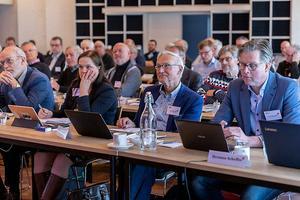 Gezamenlijke vergadering van de generale synode van de Gereformeerde Kerken vrijgemaakt (GKV) en de landelijke vergadering van de Nederlands Gereformeerde Kerken (NGK), vorige maand in Elspeet. beeld André Dorst