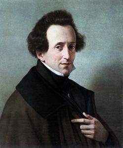 Portret van Felix Mendelssohn Bartholdy, geschilderd door Wilhelm von Schadow in 1835. beeld RD