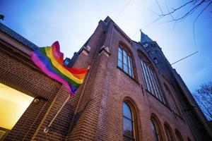 Protest tegen de Nashvilleverklaring. beeld ANP, Jeroen Jumelet