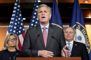 Kevin McCarthy, de leider van de Republikeinen in het Huis van Afgevaardigden,