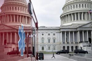 De Senaat in Washington ging dinsdagavond akkoord met een pakket van 2000 miljard om de economie te steunen. beeld AFP, Brendan Smialowski