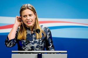 Minister Schouten vorige week op een persconferentie over de aanpak van het stikstofprobleem. beeld ANP, Koen van Weel
