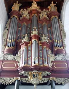 Het Müllerorgel in de Jacobijnerkerk in Leeuwarden. beeld Sjaak Verboom