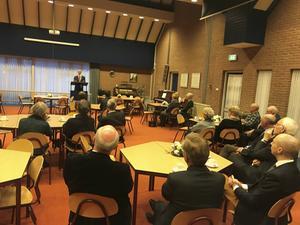 Dr. Henk Post presenteerde vrijdag zijn boek over Prediker.  beeld RD