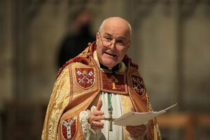 Aartsbisschop van York Stephen Cottrell (foto) bood samen met aartsbisschop van Canterbury Justin Welby zijn excuses aan voor de „grote schade en pijn” die mensen uit de lhbt-gemeenschap binnen de Anglicaanse Kerk is aangedaan. beeld AFP, Lindsey Parnaby