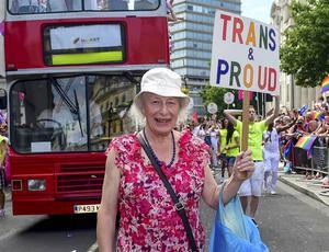 De in 2017 73-jarige Margaret Pepper onderging op haar 60e nog een geslachtsverandering beeld EPA, Pete Maclaine
