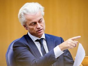 PVV-leider Geert Wilders eiste woensdagavond een hoofdelijke stemming. Kamerleden van de coalitiepartijen frustreerden dat, door ervoor te zorgen dat er te weinig parlementariërs aanwezig waren voor zo'n stemming. beeld ANP, Remko de Waal