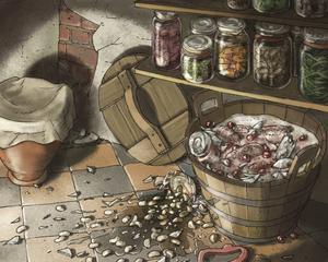 Gebroken weckpotten. beeld Ronald Heuninck