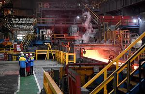 De Tata Steelvestiging in Port Talbot, Engeland. beeld AFP