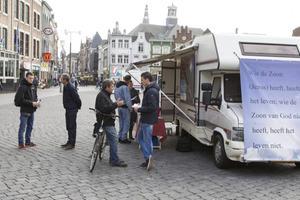 Evangelisatieactie van de Stichting Sjofar in Den Bosch (archieffoto). beeld RD, Anton Dommerholt