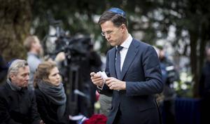 Premier Rutte bood begin dit jaar tijdens de Nationale Holocaust Herdenking zijn excuses aan voor het handelen van de Nederlandse overheid in de Tweede Wereldoorlog. beeld ANP, Martijn Beekman