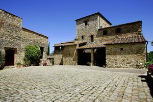 Villa Rocca dei Dragoni, het Toscaanse vakantieverblijf van prinses Beatrix in Tavarnelle val die Pesa. beeld ANP