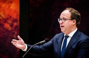 Minister Wouter Koolmees van Sociale Zaken en Werkgelegenheid in debat met de Tweede Kamer vorige maand over het pensioenakkoord. beeld ANP, Bart Maat
