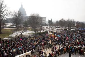 De Mars voor het Leven in Washington, januari 2019. beeld EPA