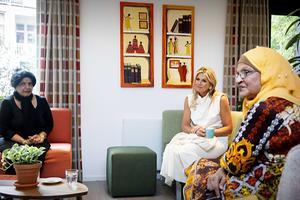 Koningin Máxima bezoekt buurthuis Thuis in West in Rotterdam. beeld ANP, Patrick van Katwijk
