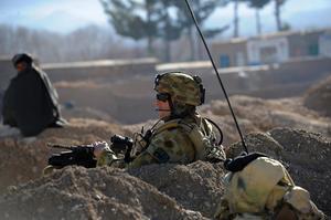 Australische soldaat in Afghanistan in 2010. beeld AFP, DESHAKALYAN CHOWDHURY