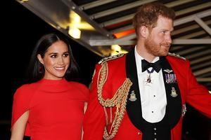 Harry en Meghan in Londen, 7 maart. beeld AFP