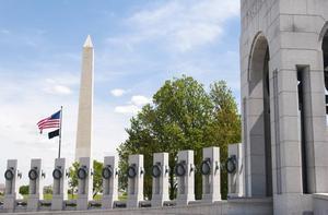 In Washington staat weliswaar een monument voor de gevallenen tijdens de Tweede Wereldoorlog, maar de herinnering aan dat conflict leeft bij Amerikanen nauwelijks. beeld Getty Images