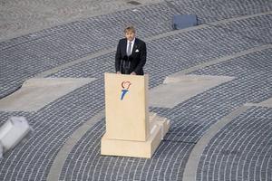 Koning Willem Alexander benoemde eerlijk de rol van zijn overgrootmoeder, koningin Wilhelmina. beeld ANP, Mischa Schoemaker