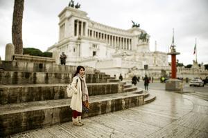 In Rome ontmoet de schrijver-detective de vrouw waar hi naar op zoek is. beeld Getty Images/iStockphoto