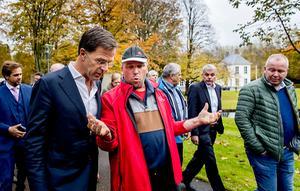 Premier Rutte in gesprek met vertegenwoordigers van de agrarische sector, november 2019. beeld ANP