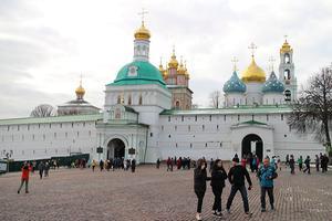 Het Russisch Orthodox klooster van de heilige Sergius. Het ”Lavra” in Sergiev Posad. beeld William Immink