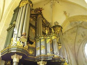 Het orgel in de Martinikerk in Groningen. beeld RD