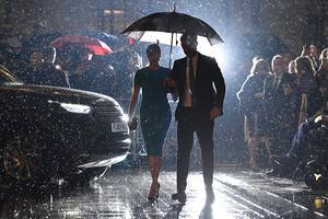 Samen bezochten Harry en Meghan donderdagavond in Londen de jaarlijkse uitreiking van de Endeavour Fund Awards. beeld AFP