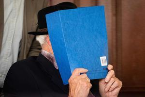 De oud-SS'er en concentratiekampbewaker Bruno Dey. beeld AFP