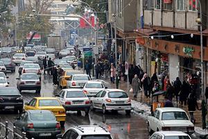 Straatbeeld Teheran. beeld AFP