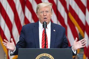 De Amerikaanse president Donald Trump. beeld EPA
