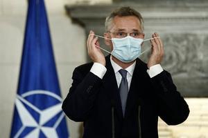 NAVO-topman Stoltenberg. beeld EPA, YANNIS KOLESIDIS