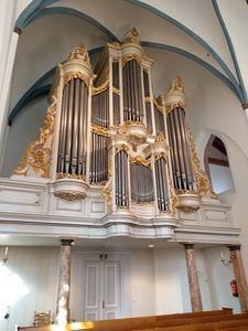 Het orgel van de Oude Kerk in Ede. beeld Berend van Steenbeek