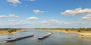 Tijdens de extreme droogte van 2018 belemmerde de lage waterstand