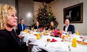 Premier Rutte en minister Schouten spreken maandagochtend op het Catshuis met het Landbouw Collectief. beeld ANP