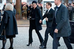 Prinses Laurentien en de Zweedse prins Daniël. beeld AFP
