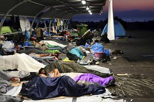 ‘Europa’ worstelt al jaren om tot een eensgezind migratiebeleid te komen. beeld EPA, Vangelis Papantonis