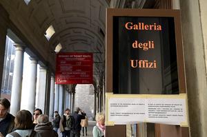 Het museum van de Uffizi in Florence. beeld EPA