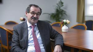 Voorzitter van de generale synode, ds. Schenau. beeld Klomp Creative