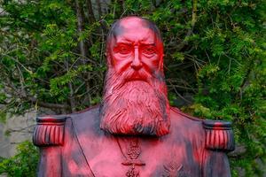 Beklad standbeeld van Leopold II. beeld EPA