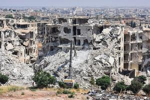 Aleppo, juli 2020. beeld AFP