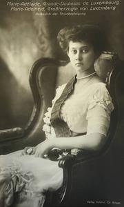 Groothertogin Marie Adelheid van Luxemburg. Zij trad af in 1919. beeld collectie Bearn Bilker