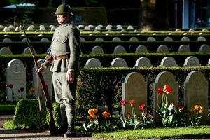 Dodenherdenking op de Grebbeberg. beeld ANP, Vincent Jannink