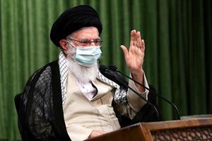 Ayatollah Ali Khamenei, de hoogste leider in Iran. beeld EPA