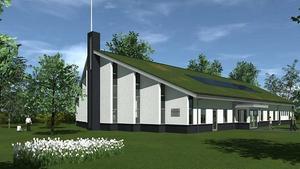 Ontwerp van de nieuwe mormoonse kerk in Breda. beeld NOS