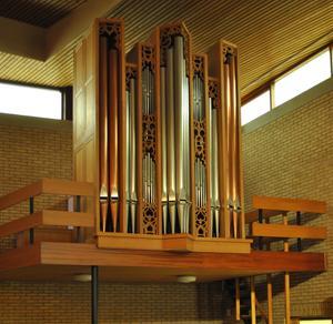 Het orgel in Hoogvliet. beeld Aad de Ligt