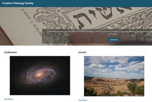 Website van de Creation Theology Society. beeld creationtheologysociety.org